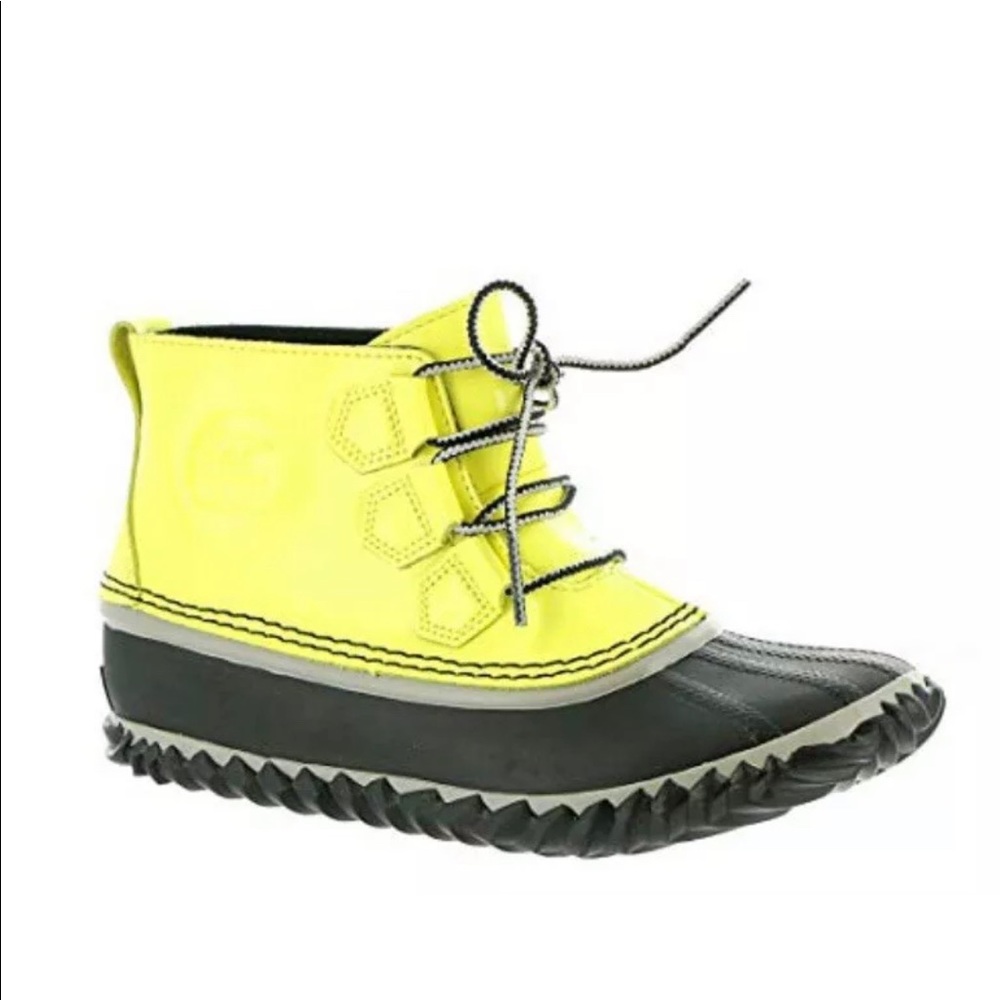 Sorel Rain Boot 7 Yellow Out N About Zest Dove
